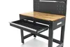 115 cm lange Werkbank mit Holzwerkblatt, hinterer Wand mit Produktbild-Vorschau 9