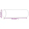 vidaXL Cuscino decorativo 2 pz. Marrone Ø15x50 cm Velluto Anteprima dell’immagine prodotto 7