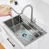 CECIPA 70*45 Edelstahl-Küchenspüle, Überbauspüle, geprägte Produktbild-Vorschau 5