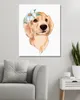 Diamondi - Diamond painting - SÜSSER HUND UND WEISSE BLUME, Produktbild-Vorschau 2