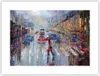 Poster - Poster ohne Rahmen - Acryl Stadt Regen - 40x30 cm Produktbild-Vorschau 1
