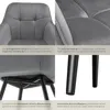 tectake® Esszimmerstuhl Marilyn gepolstert, in Samtoptik, Produktbild-Vorschau 4