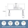 ZMH LED Deckenleuchte GU10 Weiß Deckenlampe 2 Flammig Produktbild-Vorschau 4