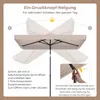 Ombrellone da balcone COSTWAY 210x130 cm, ombrellone Anteprima dell’immagine prodotto 5