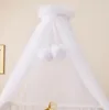Alavya Home Baldacchino in tulle (poliestere) con pompon - Anteprima dell’immagine prodotto 7