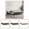 The Living Store Sommier tapissier brun foncé 140x190 cm Voir les images du produit 9