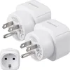 kwmobile 2x Reiseadapter USA Typ-B - Schuko Reise Strom Produktbild-Vorschau 1
