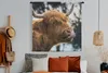 MuchoWow® Wandteppich Wandbehang Schottischer Hochländer - Produktbild-Vorschau 4