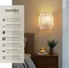 tectake® Wandleuchte Lignea Lux Boho-Stil 23 x 12 x 25,5 cm Produktbild-Vorschau 2