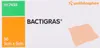Product packaging for Bactigras antiseptic paraffin gauze. Voir les images du produit
