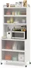 KOMFOTTEU Küchenschrank mit 6 Ebenen, Sideboard mit 4 Haken Produktbild-Vorschau 1