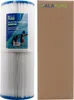A spa filter cartridge next to its packaging. Produktbild-Vorschau