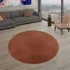 TT Home Wohnzimmer Teppich Kurzflor Unifarbendes Design Produktbild-Vorschau 1