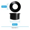 Diagrams showing the dimensions of a black rubber gasket. Produktbild-Vorschau
