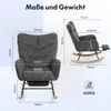 FLEXISPOT Schaukelstuhl Schaukelsessel hohe Rückenlehne & Produktbild-Vorschau 3