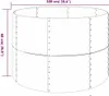 vidaXL Zvýšená posteľ Pozinkovaná oceľ 100x100x68 cm Sivá Náhľad obrázku produktu 5