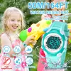 Kinder Digitaluhren,7 Farben LED-Licht Sport Armbanduhr Produktbild-Vorschau 3