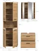 Badezimmer-Set >Ice< in artisan oak - 135x185x30cm Produktbild-Vorschau 5