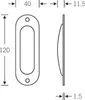 Copriporta scorrevole 42 4212 alluminio F1/finitura Anteprima dell’immagine prodotto 5