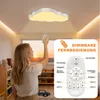 YARDIN LED 48W Deckenlampe Kinderzimmer Dimmbar Wolken Produktbild-Vorschau 12