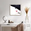 Gerahmtes Poster - Rahmen in heller Eiche - Frau Lippen Hut Produktbild-Vorschau 6