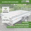 3x  Alu-Bügel XL verstellbar 1300 - 2100mm für Anhänger Produktbild-Vorschau 2