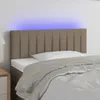 vidaXL LED Kopfteil Taupe 100x5x78/88 cm Stoff Produktbild-Vorschau 2
