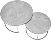Couchtisch-Set JONES 80 – Grau/Chrom Produktbild-Vorschau 3