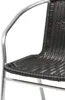 Stabiler Aluminuim / Polyrattan Bistrostuhl stapelbar Produktbild-Vorschau 4