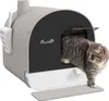 PawHut Katzentoilette Katzenklo mit Haube und Deckel Produktbild-Vorschau 1