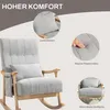 HOMCOM Fauteuil à bascule, fauteuil à bascule rembourré Voir les images du produit 5