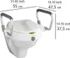 WENKO WC Sitz Toilettensitz Erhöhung mit Stütz Griffen Produktbild-Vorschau 7