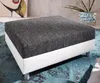 DELIFE Hocker Clovis B98 x T83 Weiss Schwarz Modul Produktbild-Vorschau 6