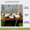 3er Set Wasserspeier Robbe mit Kind – Keramik Teichfigur Produktbild-Vorschau 4