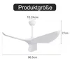 Sofucor Deckenventilator, DC, 96.5cm, drei Flügel, ohne Produktbild-Vorschau 2