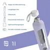 Wessper Trinkflasche aus Glas mit Silikonhülle – 1 L – mit Produktbild-Vorschau 2