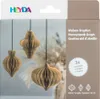 HEYDA Wabendekor-Set "Waben-Tropfen" natur 3 Stück Produktbild-Vorschau 1