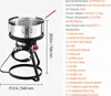 A deep fryer with its dimensions and accessories listed. Anteprima dell’immagine prodotto