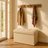 Relaxdays Sitzbank, Stauraum, Stoff, faltbar, gepolstert, Produktbild-Vorschau 2