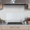 DEQORI Küchenrückwand Glas 80x40 cm 'Hellgrau' Spritzschutz Produktbild-Vorschau 3
