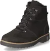 A black leather boot with laces and fur lining, shown from the side against a white background. Anteprima dell’immagine prodotto