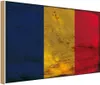 vianmo Holzschild 12x18 cm des Tschad Chad Rost Flagge Produktbild-Vorschau 1