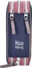 A close-up view of a pencil case with multiple zippers and glitter accents. Náhled obrázku produktu