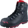 A black hiking boot with red accents and red lining, shown against a white background. Náhľad obrázku produktu