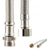 wąż sanitarny tecuro 3/8 ÜWM x 3/8 AG x 2000 mm - KTW-A- Podgląd zdjęcia produktu 1