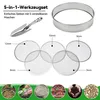 Gartensieb aus Metall, Bodensieb Edelstahl Rätselsieb Set, Produktbild-Vorschau 3