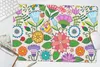 MuchoWow® Schreibtischunterlage Blumen - Regenbogen - Produktbild-Vorschau 6