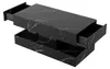 UnboxG Couchtisch 100x50 cm Schwarz in Marmoroptik mit Produktbild-Vorschau 7