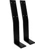 Two black metal brackets against a white background. Produktbild-Vorschau