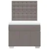 Schlichtes Boxspringbett mit Matratze - Taupe 90x200 cm Produktbild-Vorschau 5